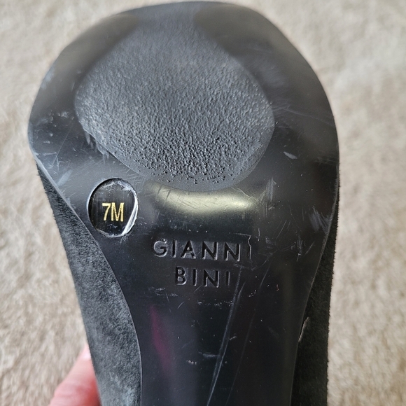 Gianni Bini square toe dark olive green heels size 7​ - Picture 11 of 12